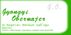 gyongyi obermajer business card